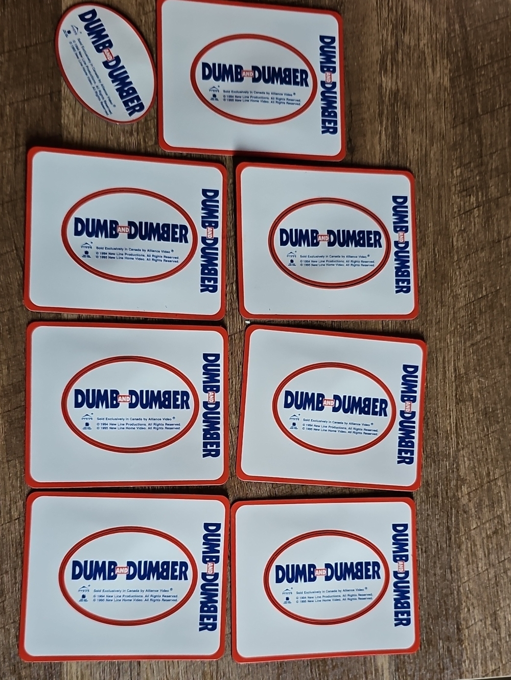 VTG Dumb and Dumber Movie Promotional Photo Magnets Set